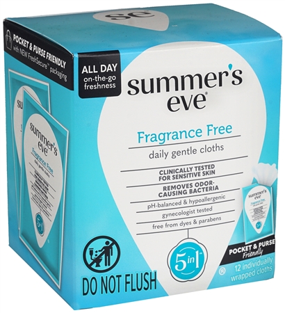 Summer's Eve Daily Gentle Cloths Fragrance Free