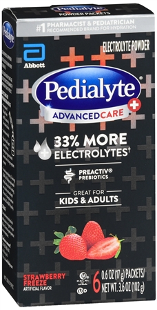 Pedialyte Advanced Care+ Electrolyte Powder Packets Strawberry Freeze – Image 11