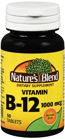 Nature's Blend Vitamin B- 12 1000 mcg Tablets – Image 9
