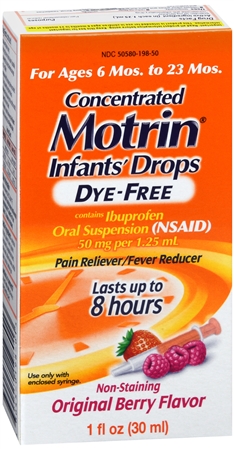 Motrin Infants' Ibuprofen 50 mg Concentrated Drops Original Berry Dye-Free – Image 12