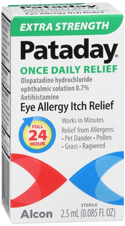 Pataday Olopatadine Hydrochloride Ophthalmic 0.7% Eye Allergy Itch Relief Solution Once Daily Extra Strength – Image 12