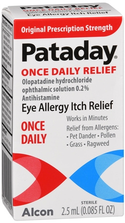 Pataday Olopatadine Hydrochloride Ophthalmic 0.2% Eye Allergy Itch Relief Solution Once Daily Original Prescription Strength – Image 9