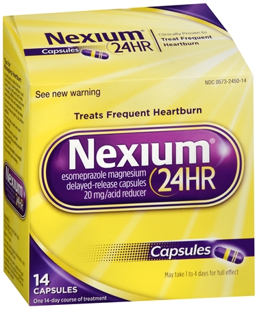 Nexium 24HR Esomeprazole Magnesium 20 mg Acid Reducer Capsules