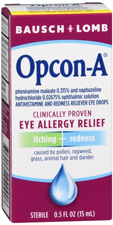 Bausch + Lomb Opcon-A Antihistamine and Redness Reliever Eye Drops – Image 10
