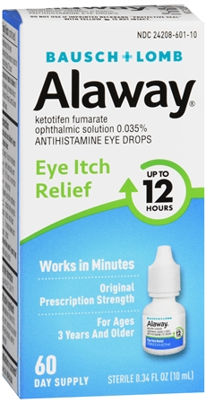 Bausch + Lomb Alaway Eye Itch Relief Ketotifen Fumarate 0.035% Antihistamine Drops – Image 11