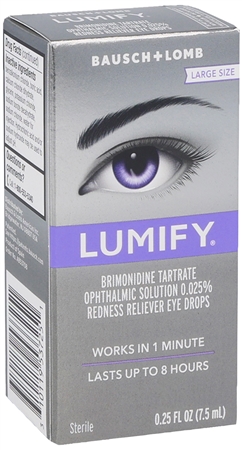 Bausch + Lomb Lumify Brimonidine Tartrate 0.025% Redness Reliever Eye Drops – Image 9