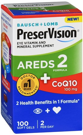 Bausch + Lomb PreserVision AREDS 2 Formula + CoQ10 100 mg Soft Gels – Image 11