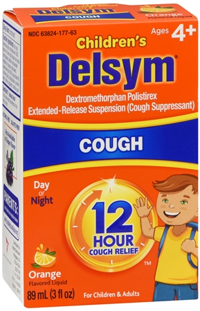 Delsym Children's 12 Hour Cough Relief Liquid Orange – Image 13