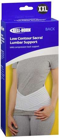Bell-Horn Low Contour Sacral Lumbar Support White 2XL – Image 4