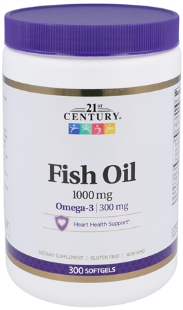 21st Century Fish Oil 1000 mg Omega-3 300 mg Softgels – Image 5