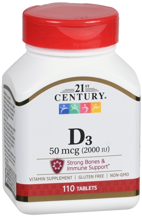 21st Century D3 50 mcg (2000 IU) Tablets – Image 9