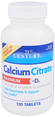 21st Century Calcium Citrate Maximum + D3 Tablets – Image 5