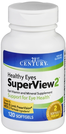 21st Century Healthy Eyes SuperView2 Eye Vitamin And Mineral Supplement Softgels – Image 5