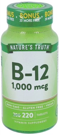 Nature's Truth B-12  1,000 mcg Tablets – Image 5