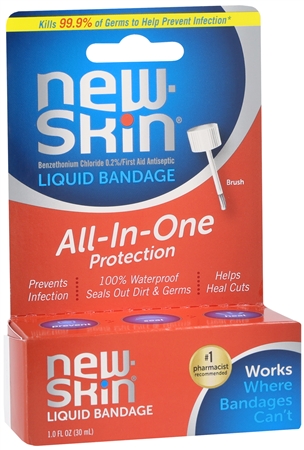 New-Skin Benzethonium Chloride 0.2% First Aid Antiseptic Liquid Bandage – Image 10
