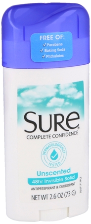 Sure Antiperspirant & Deodorant Invisible Solid Unscented – Image 4