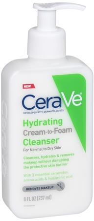 CeraVe Hydrating Cream-To-Foam Cleanser For Normal To Dry Skin – Image 4