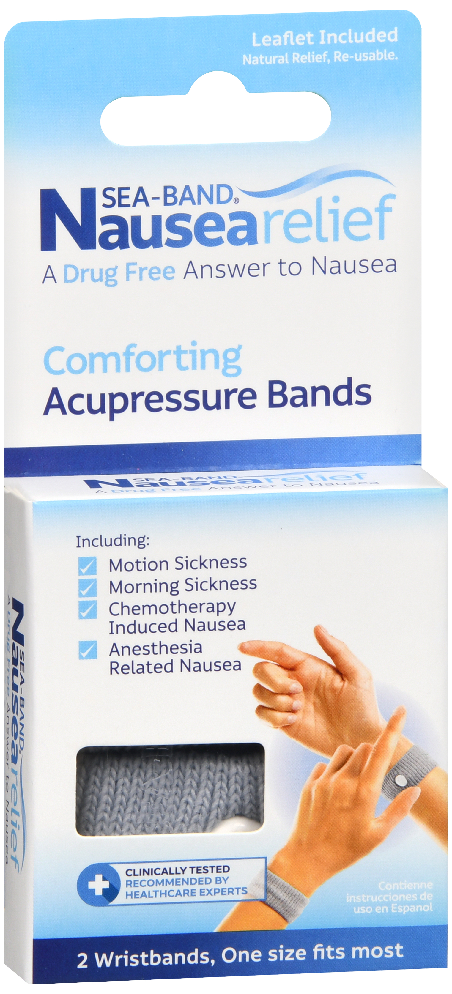 Sea-Band Nausea Relief Comforting Acupressure Wristbands One Size – Image 12