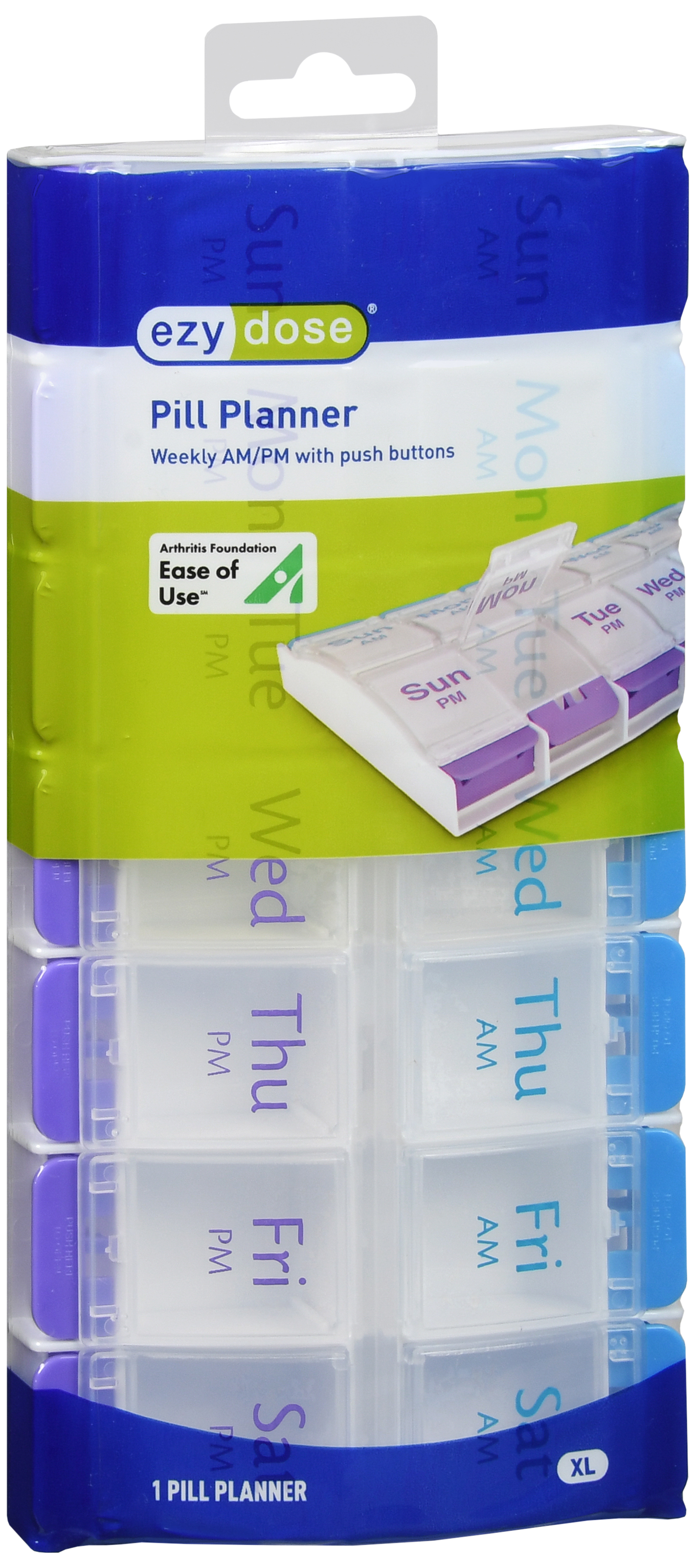 Ezy Dose Pill Planner Weekly AM/PM with Push Buttons XL – Image 19