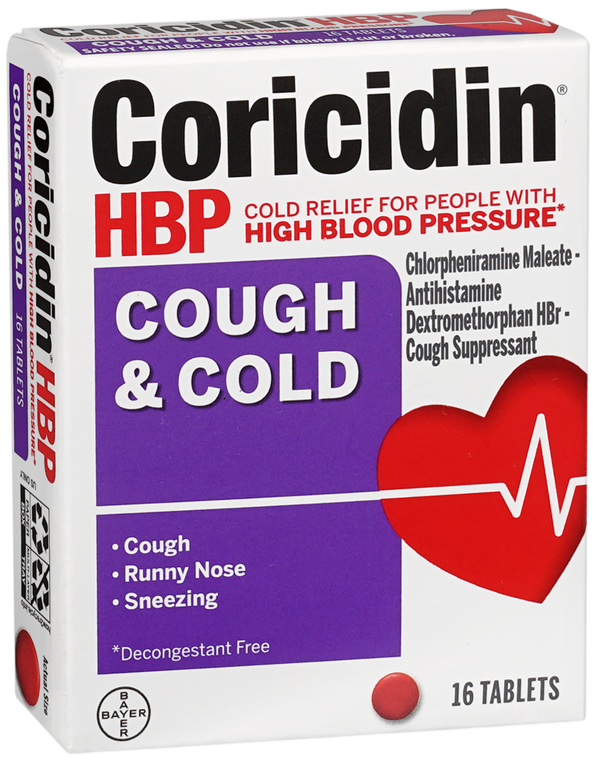 Coricidin HBP Cough & Cold Tablets – Image 19