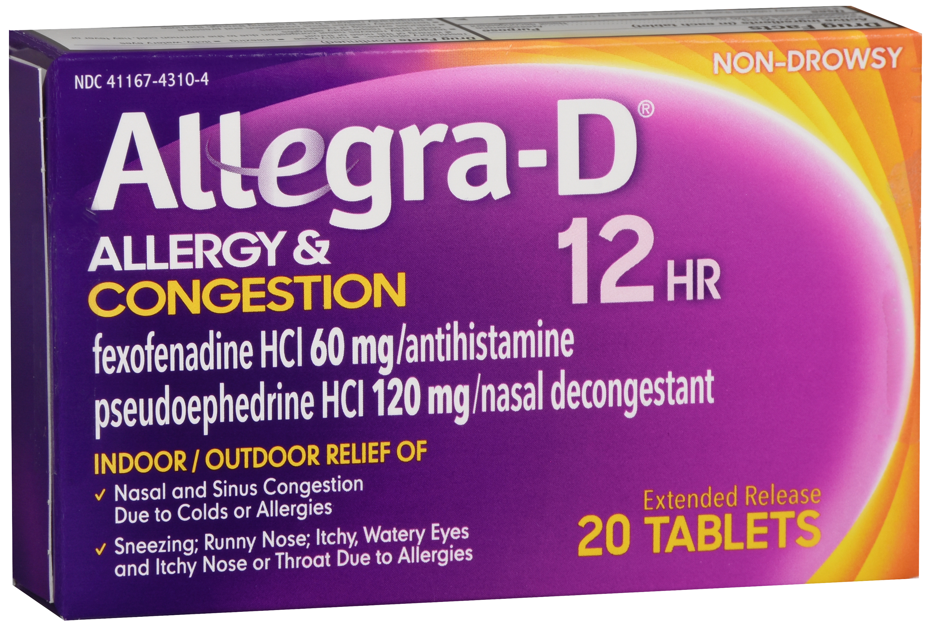Allegra D 12 Hour Allergy & Congestion Extended Release Tablets – Image 15