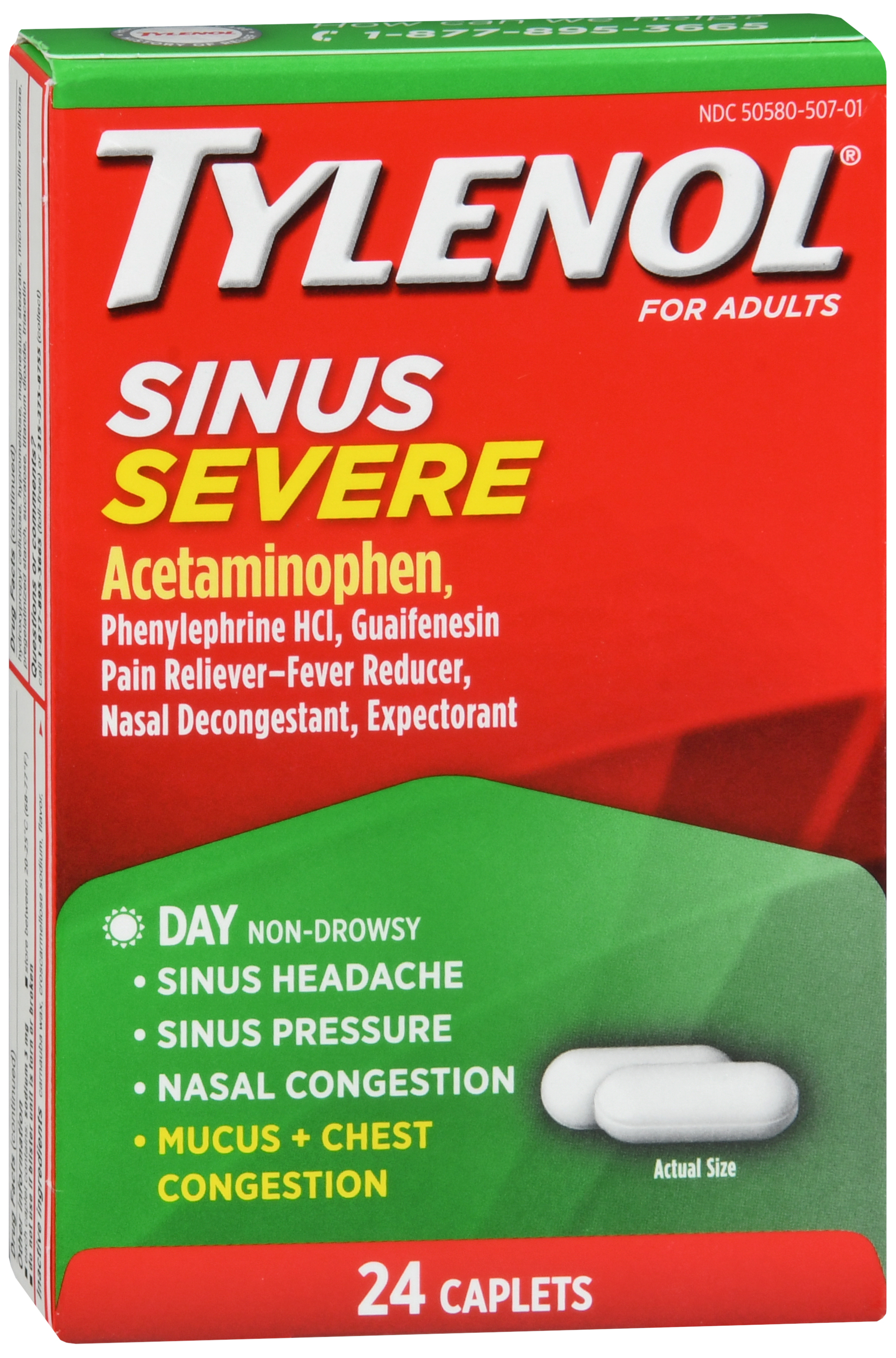 Tylenol Sinus Severe Caplets Non-Drowsy Day – Image 19