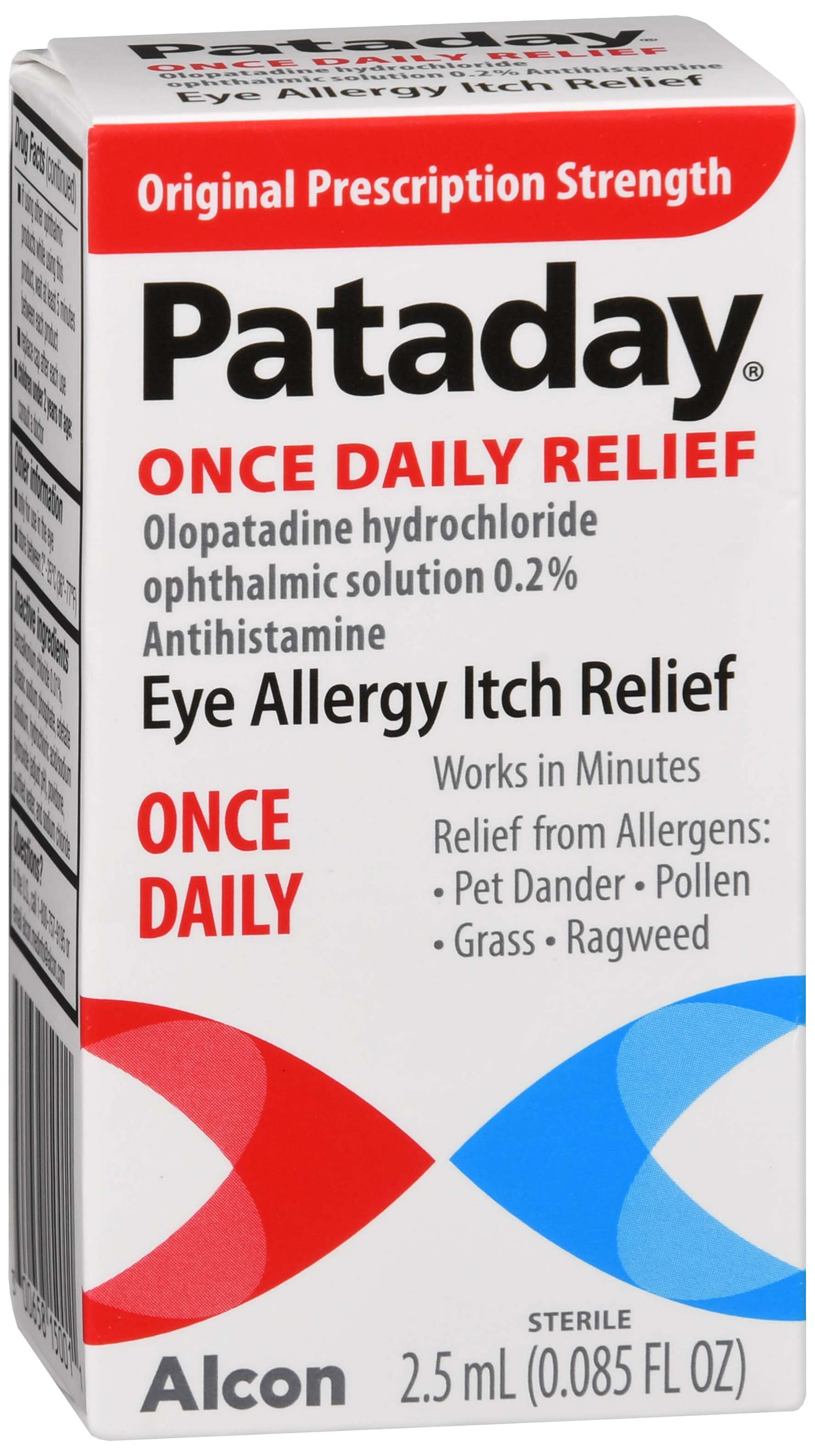 Pataday Olopatadine Hydrochloride Ophthalmic 0.2% Eye Allergy Itch Relief Solution Once Daily Original Prescription Strength – Image 14