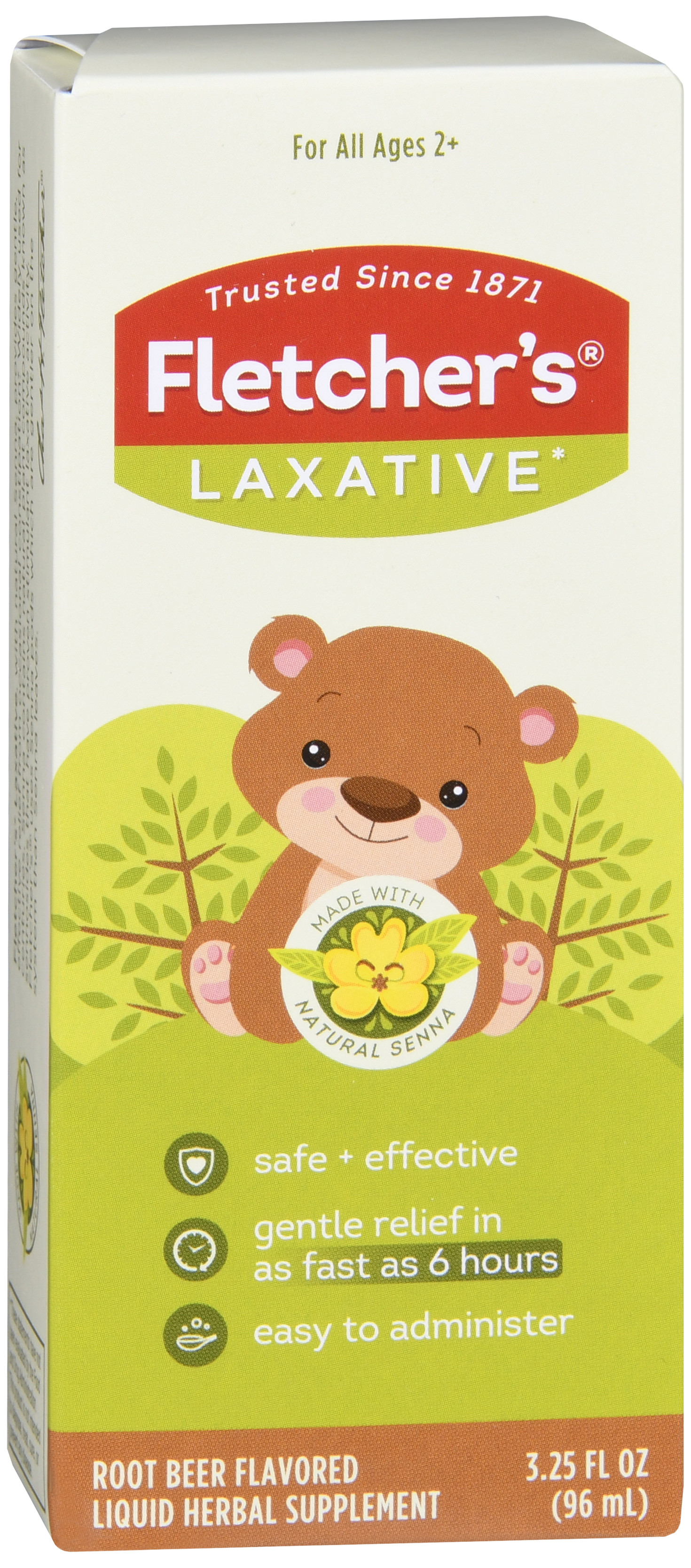 Fletcher's Laxative Natural With Senna Liquid Herbal Supplement Root Beer Flavored – Image 14