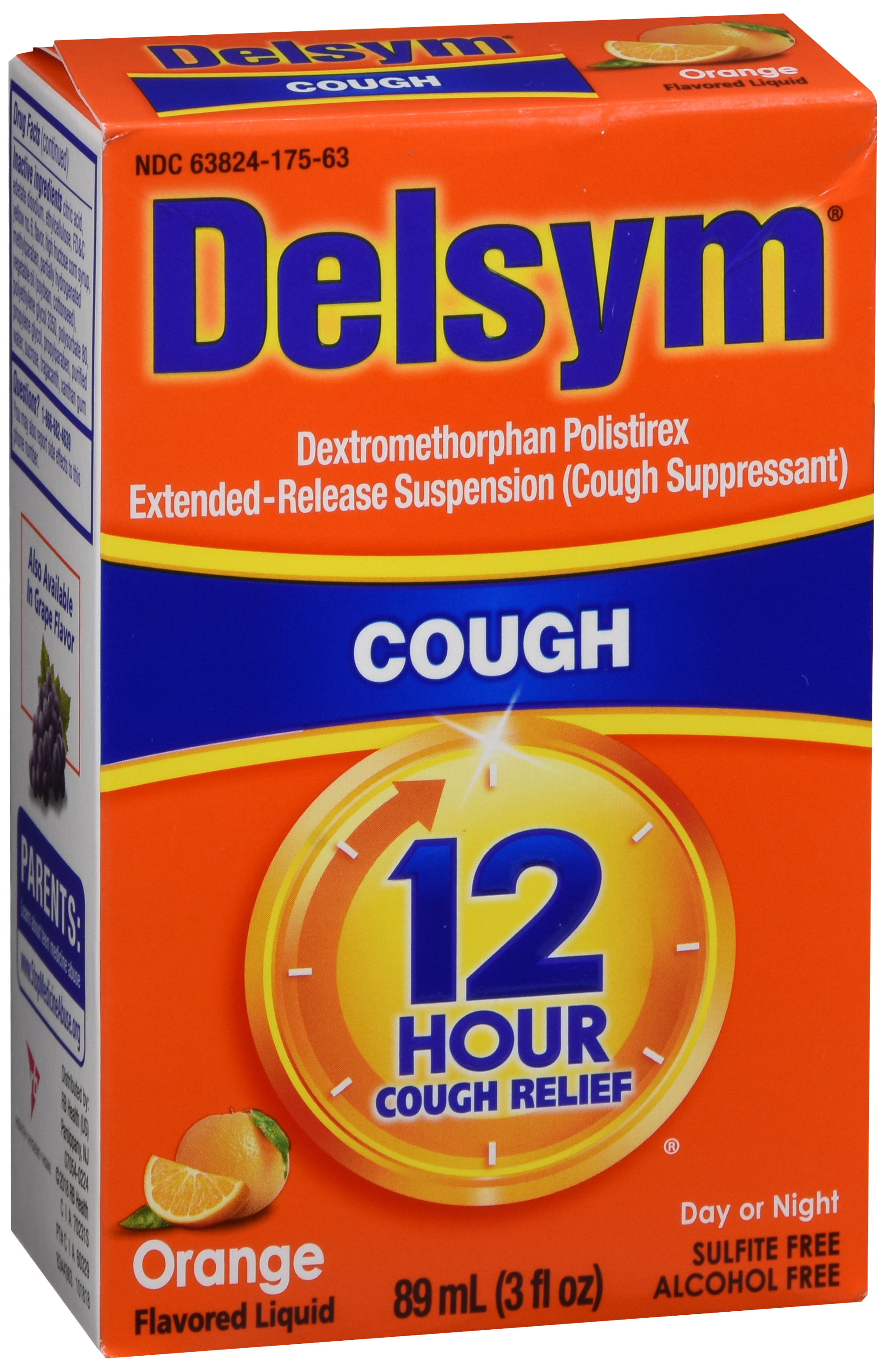 Delsym 12 Hour Cough Relief Liquid Orange – Image 20