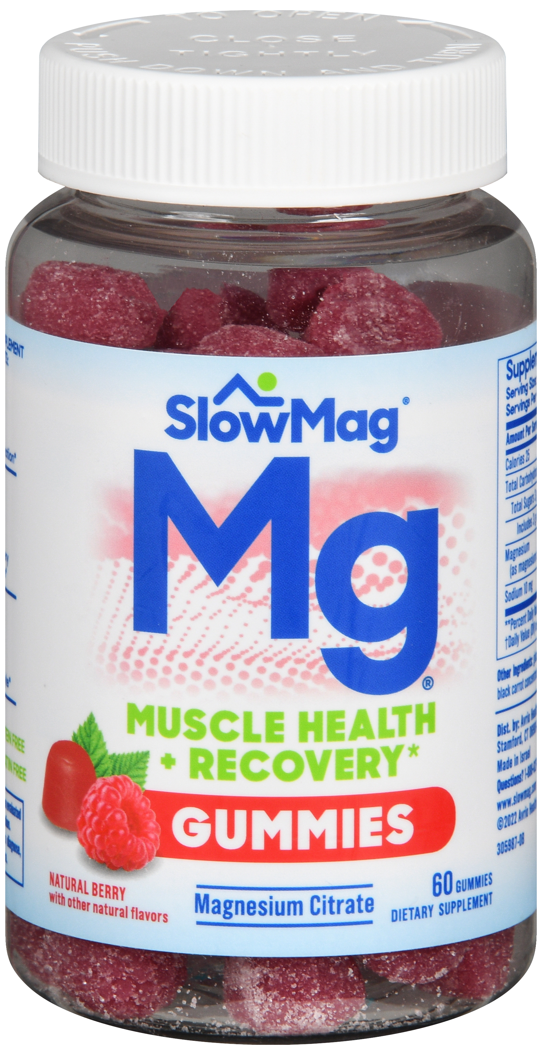 SlowMag Mg Muscle Health + Recovery Gummies Natural Berry – Image 9