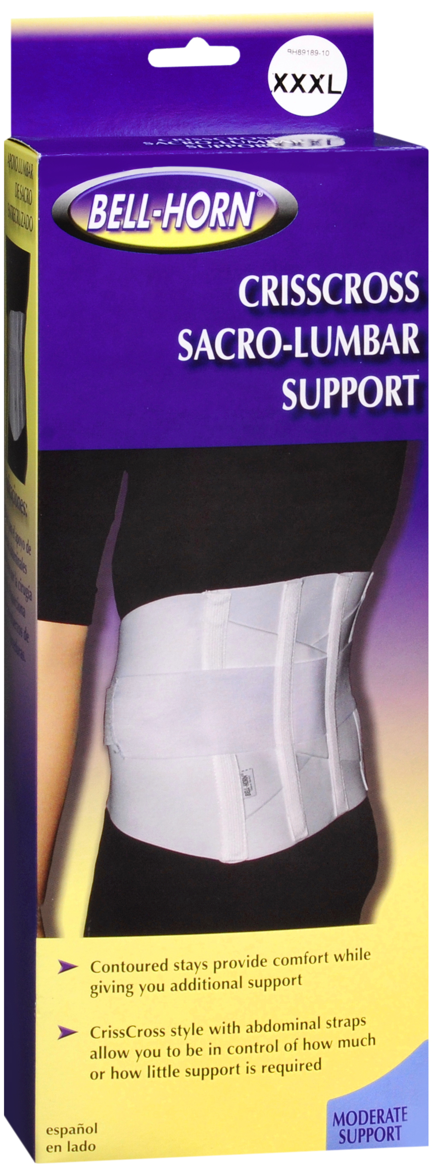 Bell-Horn Crisscross Sacro-Lumbar Support White XXXL – Image 5