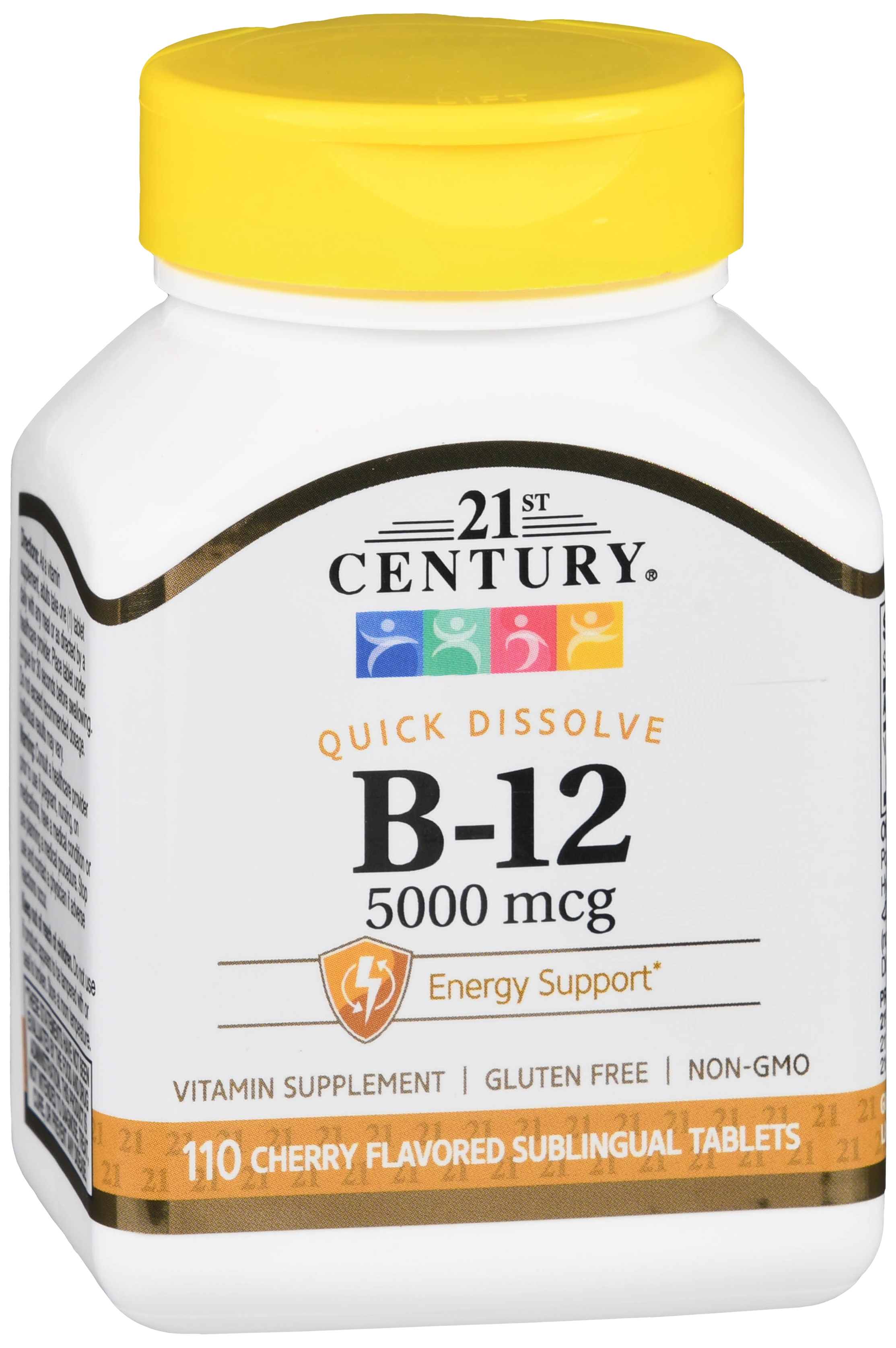 21st Century B- 12 5000 mcg Quick Dissolve Sublingual Tablets Cherry – Image 12