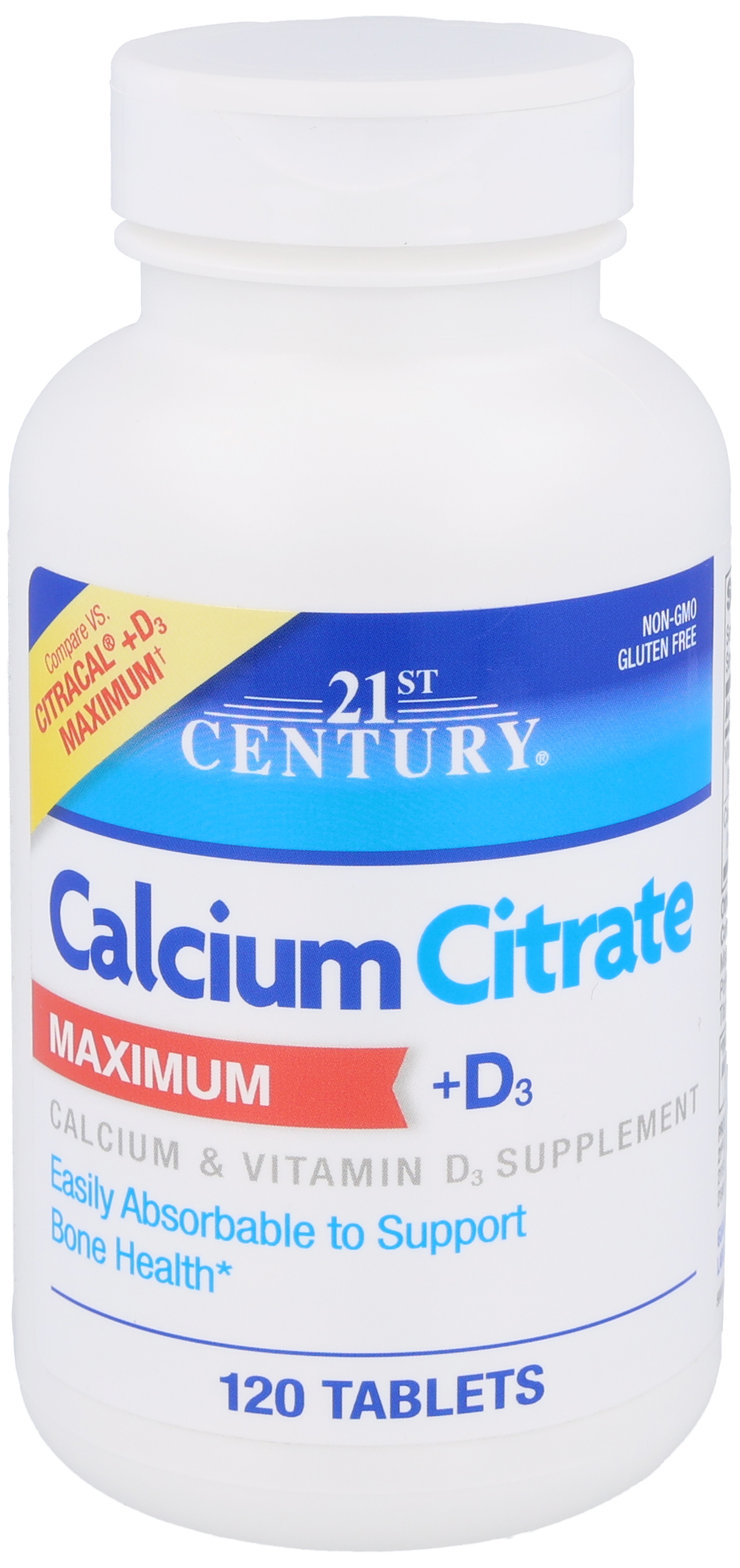 21st Century Calcium Citrate Maximum + D3 Tablets – Image 11
