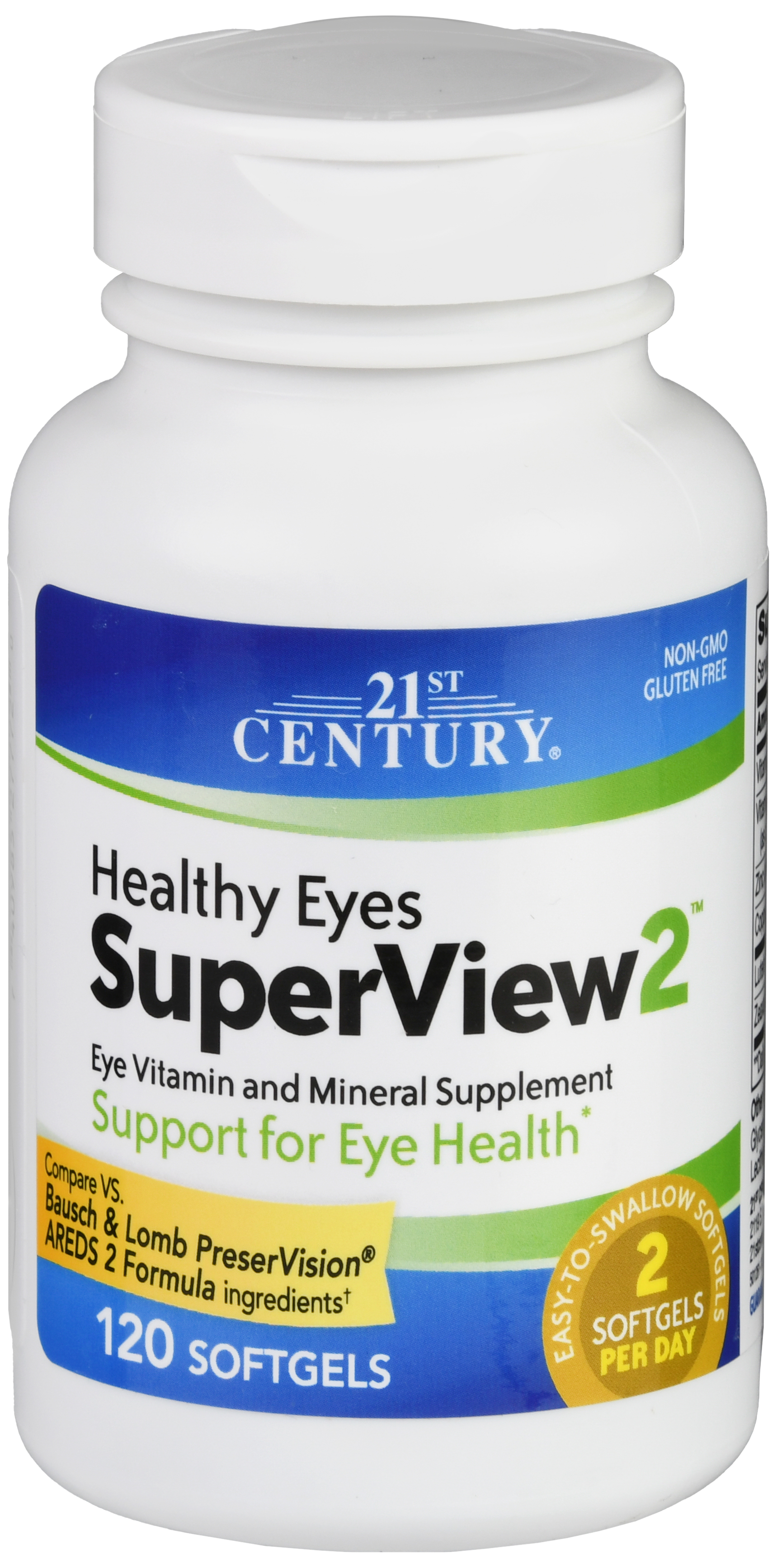 21st Century Healthy Eyes SuperView2 Eye Vitamin And Mineral Supplement Softgels – Image 9