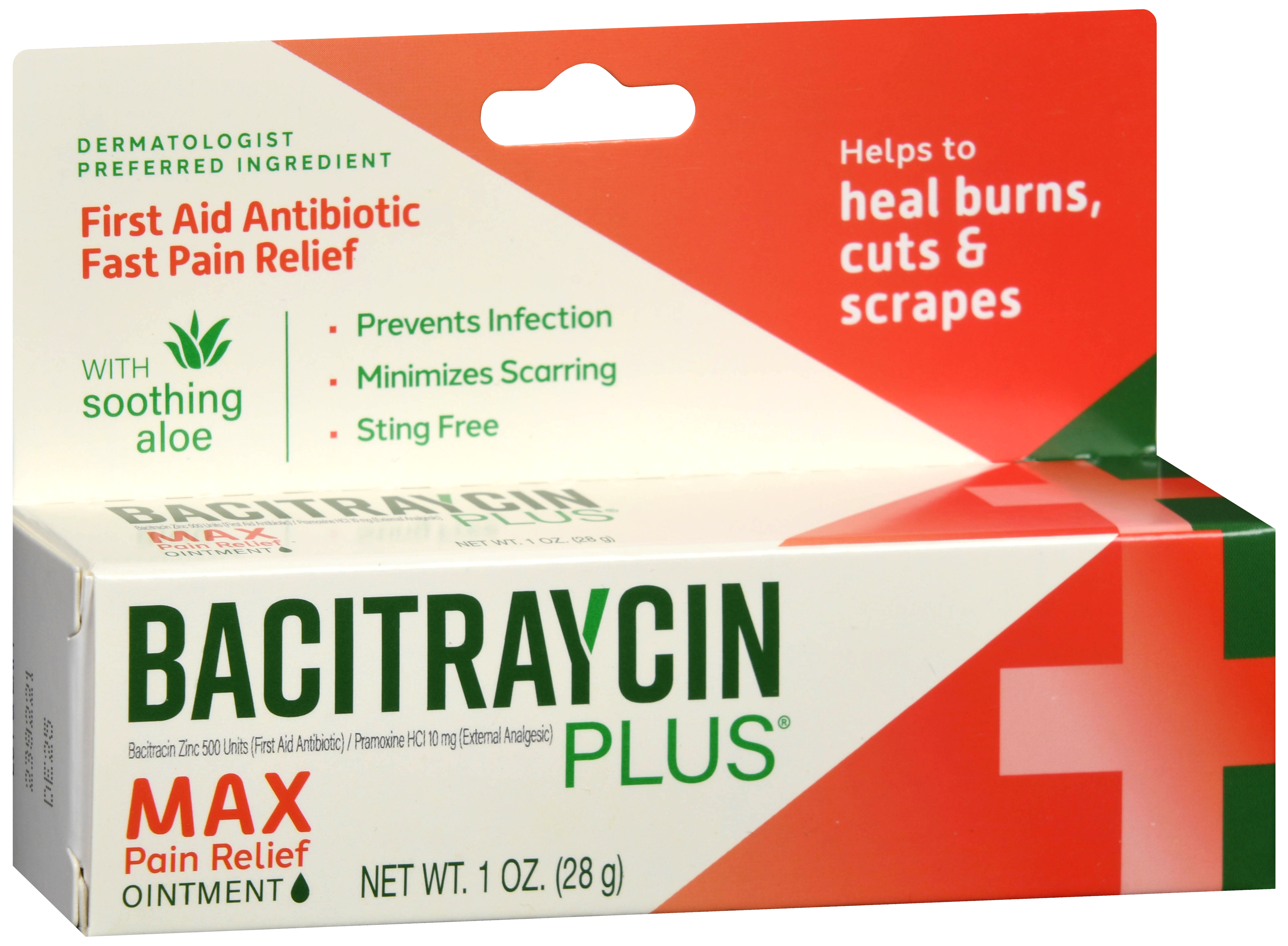 Bacitraycin Plus First Aid Antibiotic Max Pain Relief Ointment – Image 13