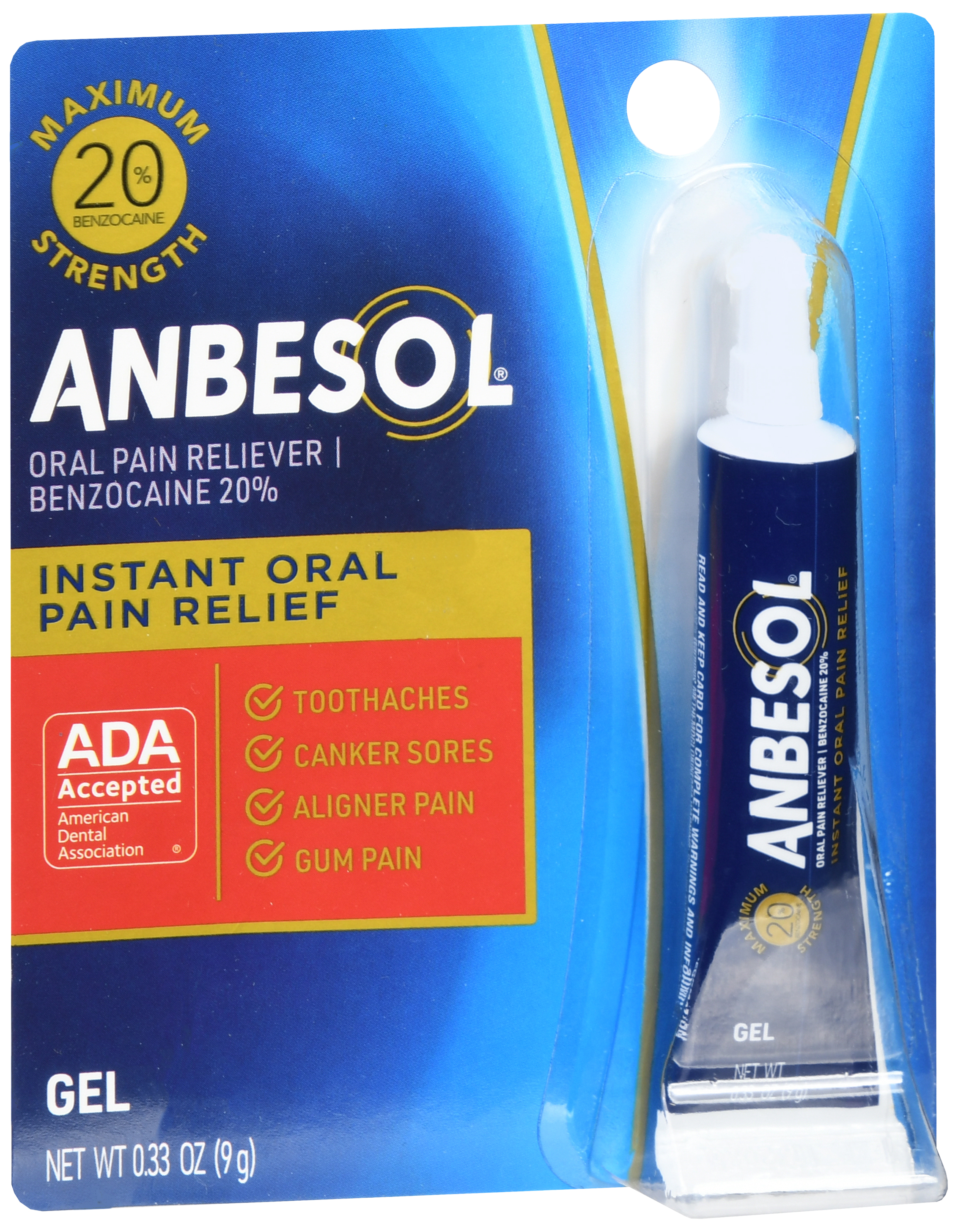 Anbesol Benzocaine 20% Instant Oral Pain Relief Gel Maximum Strength – Image 9