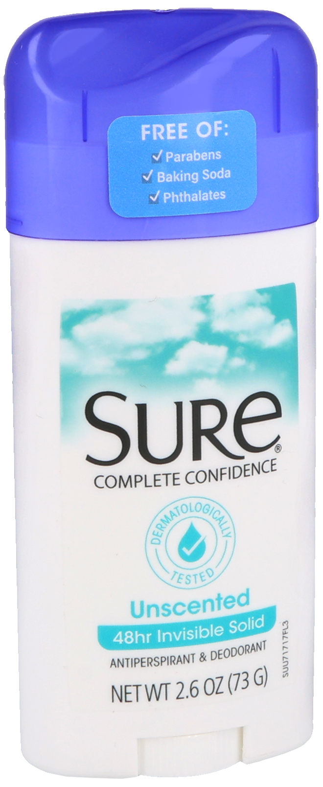 Sure Antiperspirant & Deodorant Invisible Solid Unscented – Image 8