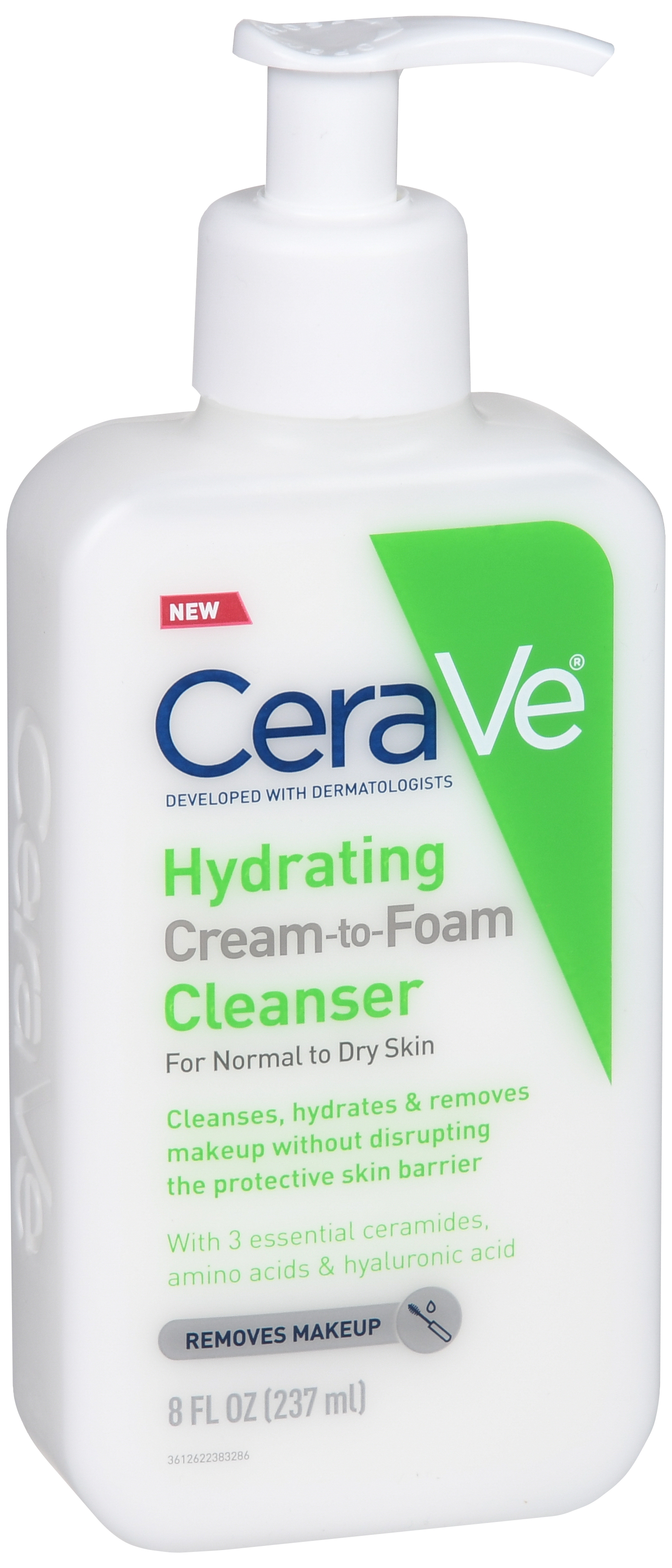 CeraVe Hydrating Cream-To-Foam Cleanser For Normal To Dry Skin – Image 7